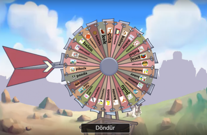 2 GRADE - UNIT 1 - WORDS Çarkıfelek