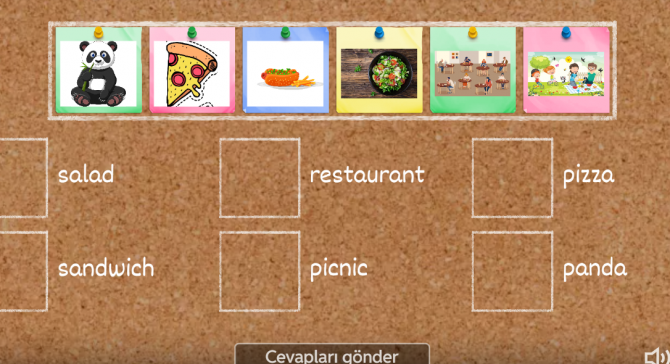  2nd Grade Unit 1 WORDS EŞLEŞTİRME 2